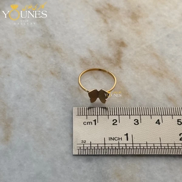 انگشتر طلا پروانه